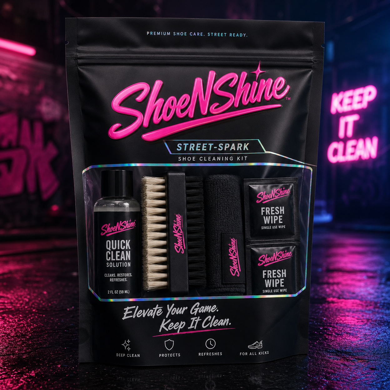 ShoeNShine Street-Spark Cleaning Kit